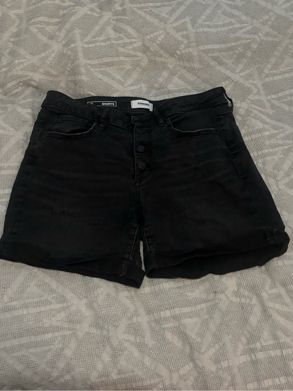 Sonoma Women’s Size 10 Black Denim Jean Shorts